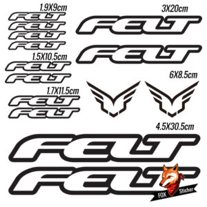 Bicycle Frame Decal Stickers for FELT 02