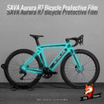 Waterproof and scratch-resistant frame protection sticker for SAVA Aurora R7 road bike