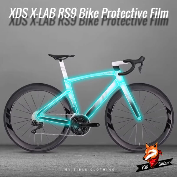 TPU Invisible Protective Stickers for XDS XLAB Xiaolabao RS9 Road Bike Frame and Kit