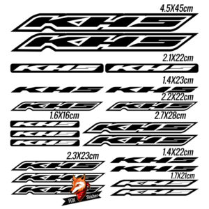 Bicycle Frame Decal Stickers for HKS 02