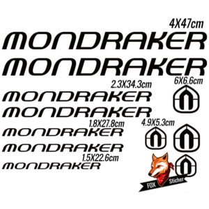 Bicycle Frame Decal Stickers for Mondraker