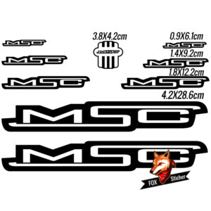 Bicycle Frame Decal Stickers for MSC