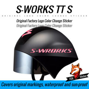 Applicable to Lightning S-WORKS TT 5 road triathlon time trial helmet original logo color change team edition sticker