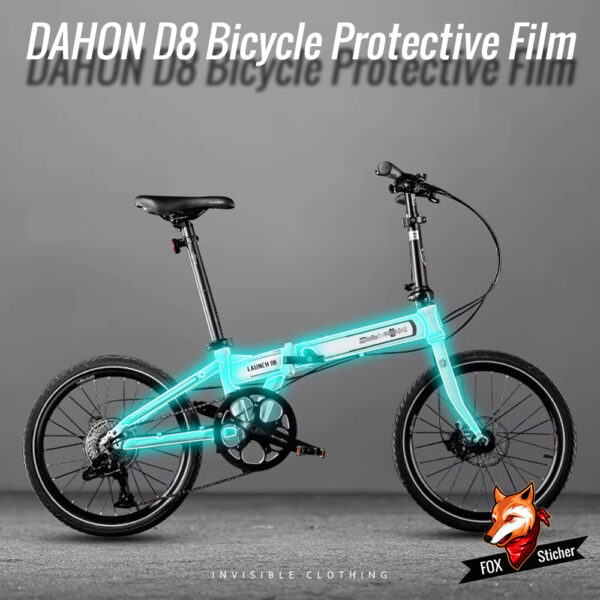 Suitable for Dahon D8 folding bike stickers, invisible bike frame protective film, scratch-proof and waterproof accessories
