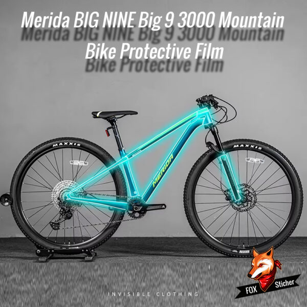 Suitable for Merida BIG NINE mountain bike stickers, invisible waterproof frame protective decals