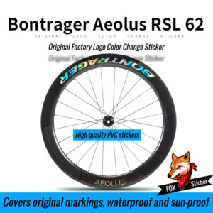 Bontrager Aeolus RSL 62 Trek Wheelset Road Bike Carbon Rim Decals