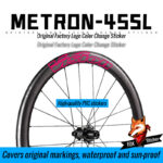 Applicable for VISION METRON SL45 wheelset sticker color change, road bike carbon rim sticker