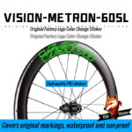 Applicable for VISION METRON SL60 wheelset sticker color change, road bike carbon rim sticker