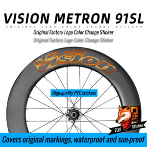Vinyl Sticker for VISION METRON SL91 Wheelset, Color Modification for Road Bike Carbon Rims
