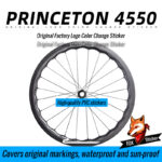 Applicable to PRINCETON 4550 road bike wheelset stickers, original logo cover, color change, waterproof, Princeton