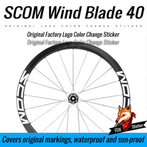 Applicable to SCOM Wind Blade 40 road bike sticker set, original logo color change cover, waterproof high-quality stickers