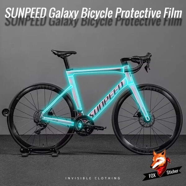 Suitable for SUNPEED Galaxy road bike decals, full frame protective stickers