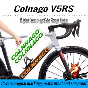 Applicable Colnago V5RS road bike sticker frame down tube logo color change decal