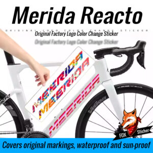 Applicable to Merida Reacto road bike frame original logo stickers for color change film coating