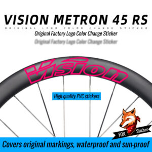 Sticker for VISION METRON 45 RS Wheelset - Color Change Film for Road Bike Carbon Rims