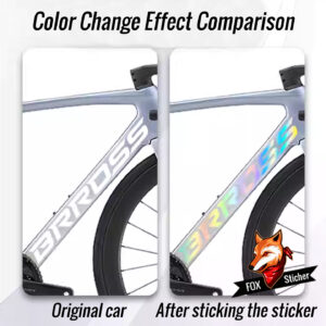 Waterproof color-change overlay sticker for original Bross Vagabond Aero road bike frame logo