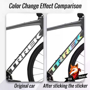 Waterproof sticker for covering and changing the color of the original TREK DOMANE AL2 road bike frame logo