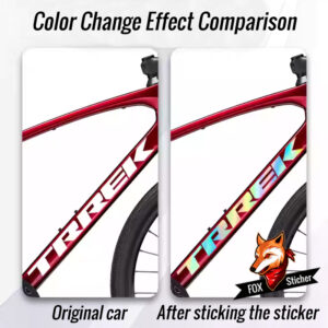 Waterproof Sticker for TREK FX4 Road/City Bike Frame Down Tube Logo Cover and Color Change Decoration